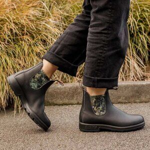 Blundstone 2201 Black & Fern Floral Women’s Chelsea Boots Size AU/UK 6 – US W 9
